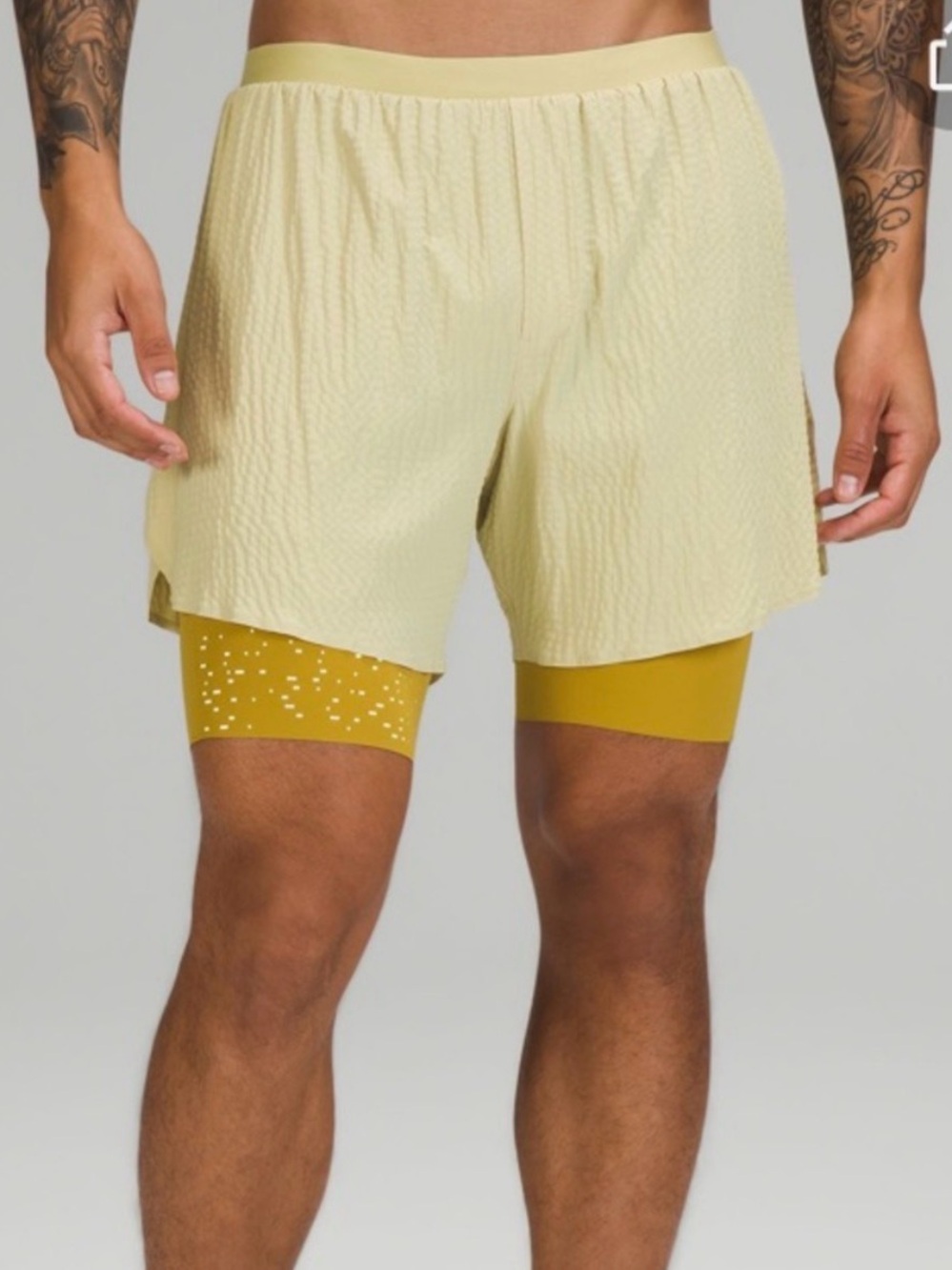lululemon athletica surge Men's short 6” with Liner